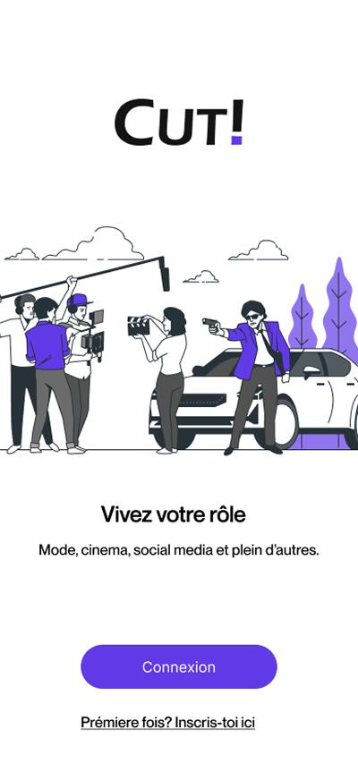 Capture d'écran de l'application mobile Cut
